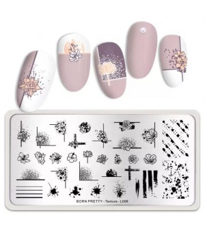 P068 Пластина Born Pretty Texture - L006